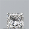 Diamante Natural 0.23 quilates, Princesa , Color E, claridad VVS1 y certificado GIA
