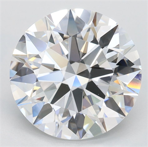 Picture of Lab Grown Diamond 3.77 Carats, Round with Ideal Cut, D Color, VVS1 Clarity and Certified by IGI
