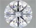 Del inventario de diamantes de laboratorio, 2.44 quilates, Redondo , Color E, claridad VVS2 y certificado GIA
