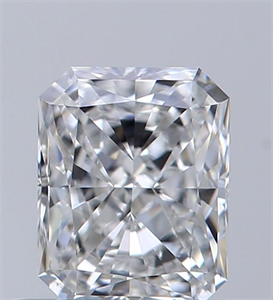 Picture of Natural Diamond 0.51 Carats, Radiant with  Cut, F Color, VVS1 Clarity and Certified by GIA