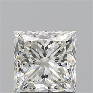Picture of Natural Diamond 1.01 Carats, Princess with  Cut, J Color, SI1 Clarity and Certified by GIA