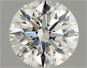 Natural Diamond 0.81 Carats, Round with Excellent Cut, J Color, VS2 Clarity and Certified by GIA