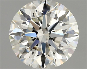 Picture of Natural Diamond 0.81 Carats, Round with Excellent Cut, J Color, VS2 Clarity and Certified by GIA