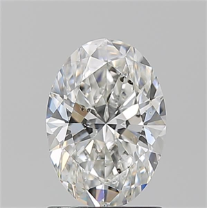 Picture of Natural Diamond 1.33 Carats, Oval with  Cut, F Color, SI2 Clarity and Certified by GIA