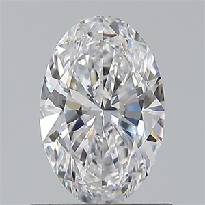 Picture of Natural Diamond 0.60 Carats, Oval with  Cut, D Color, VVS1 Clarity and Certified by GIA
