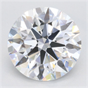 Lab Grown Diamond 2.98 Carats, Round with Excellent Cut, D Color, VVS1 Clarity and Certified by GIA