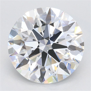 Picture of Lab Grown Diamond 2.98 Carats, Round with Excellent Cut, D Color, VVS1 Clarity and Certified by GIA