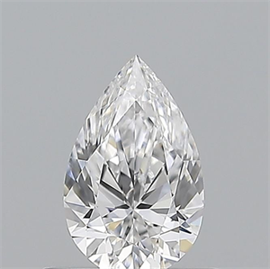 Picture of Natural Diamond 0.52 Carats, Pear with  Cut, D Color, VVS1 Clarity and Certified by GIA