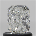 Natural Diamond 0.70 Carats, Radiant with  Cut, H Color, VVS1 Clarity and Certified by GIA