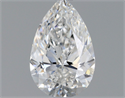 Natural Diamond 0.51 Carats, Pear with  Cut, F Color, SI1 Clarity and Certified by GIA