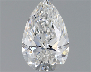 Picture of Natural Diamond 0.51 Carats, Pear with  Cut, F Color, SI1 Clarity and Certified by GIA