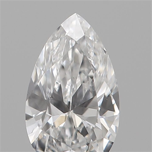 Picture of Natural Diamond 0.19 Carats, Pear with  Cut, E Color, VVS2 Clarity and Certified by IGI