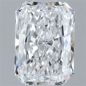 Picture of Natural Diamond 0.53 Carats, Radiant with  Cut, D Color, FL Clarity and Certified by GIA