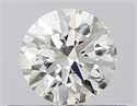 Natural Diamond 0.42 Carats, Round with Excellent Cut, H Color, VVS1 Clarity and Certified by GIA