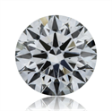 Natural Diamond 0.54 Carats, Round with Excellent Cut, I Color, VS2 Clarity and Certified by GIA