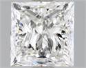 Natural Diamond 1.20 Carats, Princess with  Cut, F Color, SI1 Clarity and Certified by GIA