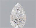 Natural Diamond 0.40 Carats, Pear with  Cut, D Color, VVS2 Clarity and Certified by GIA