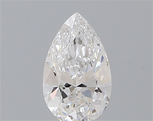 Picture of Natural Diamond 0.40 Carats, Pear with  Cut, D Color, VVS2 Clarity and Certified by GIA