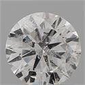 Natural Diamond 0.90 Carats, Round with Very Good Cut, F Color, I1 Clarity and Certified by IGI