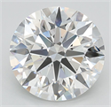 Lab Grown Diamond 5.09 Carats, Round with Ideal Cut, F Color, VVS1 Clarity and Certified by IGI