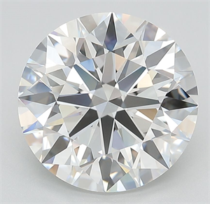 Picture of Lab Grown Diamond 5.09 Carats, Round with Ideal Cut, F Color, VVS1 Clarity and Certified by IGI