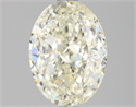 Natural Diamond 3.00 Carats, Oval with  Cut, K Color, VVS2 Clarity and Certified by HRD