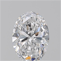 Natural Diamond 0.50 Carats, Oval with  Cut, D Color, VS1 Clarity and Certified by GIA