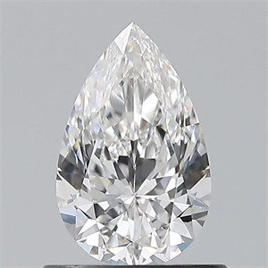Foto Diamante Natural 0.70 quilates, De pera , Color F, claridad VVS2 y certificado GIA de