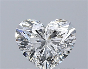 Picture of Natural Diamond 0.51 Carats, Heart with  Cut, H Color, VVS2 Clarity and Certified by GIA
