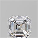 Diamante Natural 1.03 quilates, Asscher , Color E, claridad VVS2 y certificado GIA