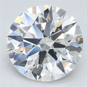 Picture of Lab Grown Diamond 3.04 Carats, Round with Ideal Cut, D Color, VVS1 Clarity and Certified by IGI