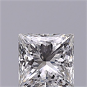 Diamante Natural 0.42 quilates, Princesa , Color F, claridad VVS2 y certificado IGI