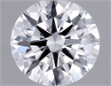 Lab Grown Diamond 1.09 Carats, Round with Ideal Cut, D Color, VVS1 Clarity and Certified by IGI