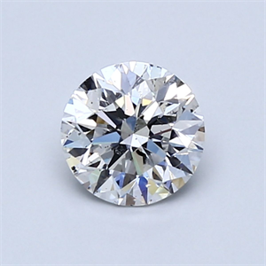 Picture of Natural Diamond 0.80 Carats, Round with Excellent Cut, E Color, SI2 Clarity and Certified by GIA