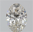 Natural Diamond 0.90 Carats, Oval with  Cut, H Color, VS2 Clarity and Certified by GIA