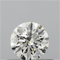 Natural Diamond 0.40 Carats, Round with Excellent Cut, J Color, SI1 Clarity and Certified by GIA