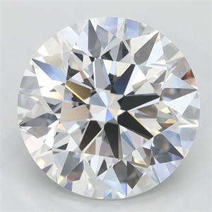 Picture of Lab Grown Diamond 3.22 Carats, Round with Excellent Cut, D Color, VVS1 Clarity and Certified by GIA