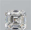 Natural Diamond 1.01 Carats, Asscher with  Cut, H Color, VVS2 Clarity and Certified by GIA