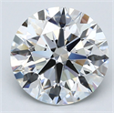 Natural Diamond 4.76 Carats, Round with Excellent Cut, G Color, VVS1 Clarity and Certified by GIA