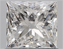 Natural Diamond 0.70 Carats, Princess with  Cut, E Color, VS1 Clarity and Certified by GIA