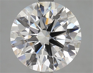 Picture of Lab Grown Diamond 4.04 Carats, Round with Excellent Cut, D Color, IF Clarity and Certified by GIA
