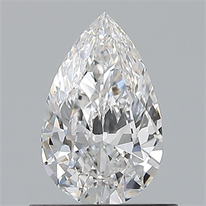 Picture of Natural Diamond 0.60 Carats, Pear with  Cut, E Color, VS2 Clarity and Certified by GIA