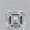 Natural Diamond 0.70 Carats, Asscher with  Cut, F Color, VVS1 Clarity and Certified by GIA