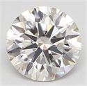 Natural Diamond 0.90 Carats, Round with Excellent Cut, H Color, VS2 Clarity and Certified by GIA
