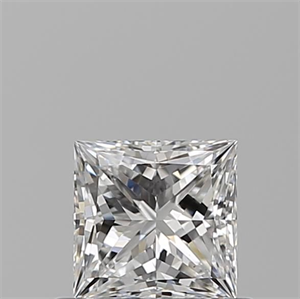 Picture of Natural Diamond 0.60 Carats, Princess with  Cut, D Color, VS2 Clarity and Certified by GIA