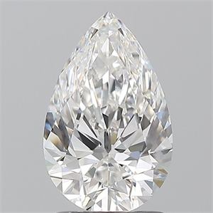 Picture of Natural Diamond 1.50 Carats, Pear with  Cut, E Color, VVS2 Clarity and Certified by GIA