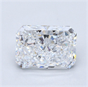 Natural Diamond 3.02 Carats, Radiant with  Cut, D Color, SI1 Clarity and Certified by GIA