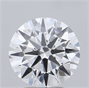Lab Grown Diamond 3.57 Carats, Round with Ideal Cut, E Color, VVS2 Clarity and Certified by IGI