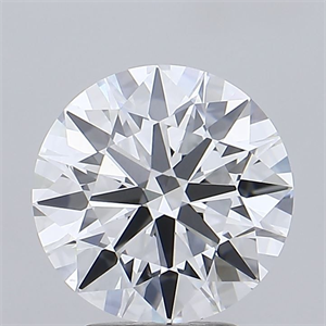 Picture of Lab Grown Diamond 3.57 Carats, Round with Ideal Cut, E Color, VVS2 Clarity and Certified by IGI