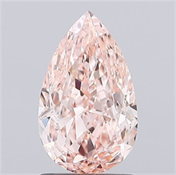 Picture of Lab Grown Diamond 1.60 Carats, Pear with  Cut, Fancy Intense Pink Color, VS1 Clarity and Certified by IGI